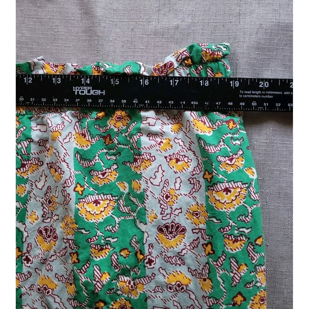 RHODE x Target Green Floral Summer Midi Skirt w/ Pockets Cotton Size XL Gypsy - Picture 3 of 8